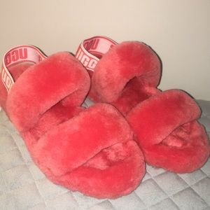 Red 2 strap uggs